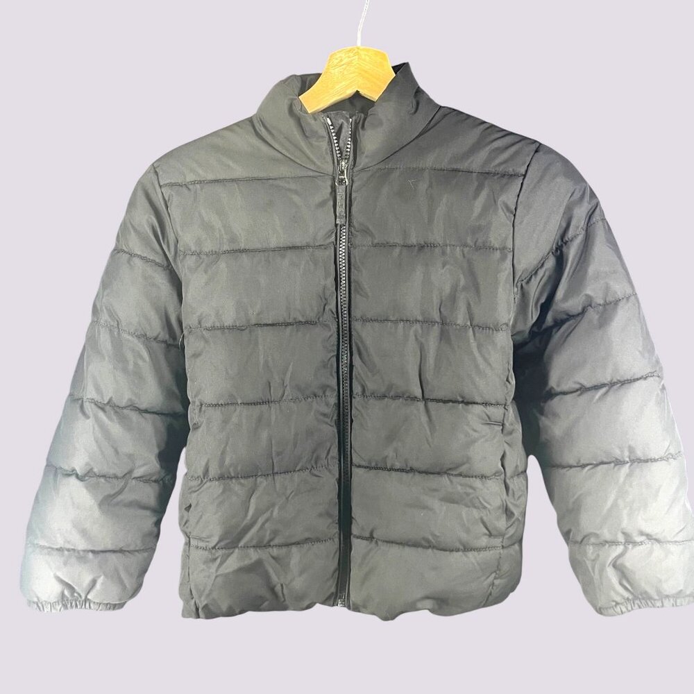 Place Black Puffer Jacket For Kids Size M 7/8 Made In Vietnam